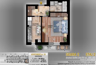 Garsonieră decomandată în Central - 1