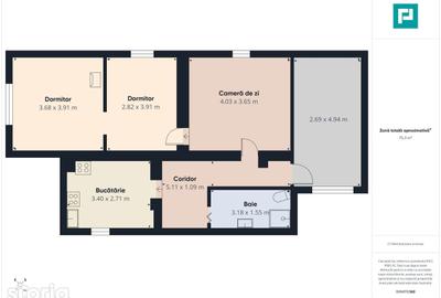 Casă cu 3 camere cu Canalizare în Cermei - 9