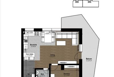 Apartament cu 2 camere în Sânmartin - 6