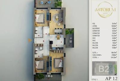 4 camere FINALIZAT | ASTORIUM GARDEN | Theodor Pallady - 2