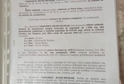 Teren de 920 mp, în Cernica - 2