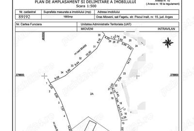Teren, 1665 mp, casa veche, Mioveni - 1