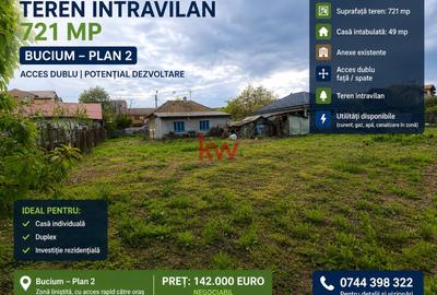 Teren Construcții intravilan de 721 mp, în Bucium - 2