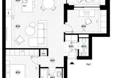 Apartament cu 3 camere în Central - 6