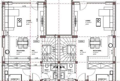 COMISION 0, DUPLEX PREMIUM, 5 Camere, 116mp, 301mp TEREN, MOȘNIȚA NOUĂ - 7