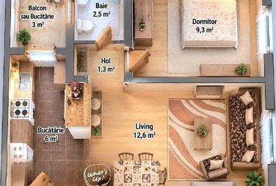 Apartament cu 2 camere semidecomandat, mobilat în Kogălniceanu - 1