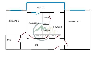 Apartament 3 camere, decomandat - 4