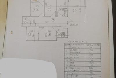 Apartament 4 camere Isaccei Vest vedere Lac Ciuperca 2 băi centrală - 13