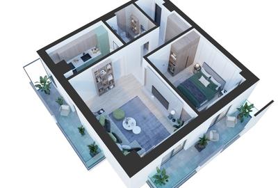 Adamant Towers | apartament 2 camere | et 2 decomandat | 68mp - 13