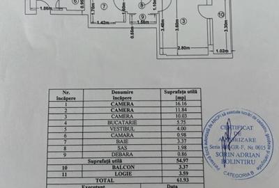 Apartament 3 camere etaj 4 zona Calea Grivitei metrou Basarab - 8