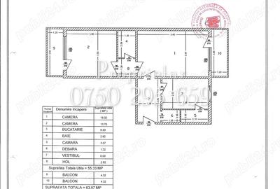 Proprietar 2 camere 64 mp 2 balcoane 1989 etaj 4 clasa B Baicului Stolnicul Vasile zona Ghica Plaza - 6