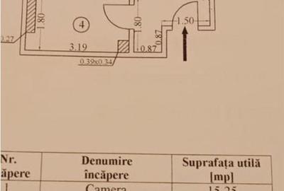 Garsonieră decomandată în Central