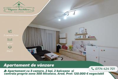 Apartament cu 3 camere decomandat, mobilat în Micălaca - 1