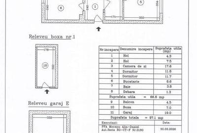 Apartament cu 3 camere decomandat în Tomis II - 19