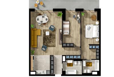 Apartament cu 3 camere decomandat în Semicentral