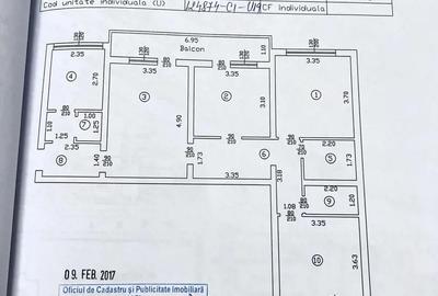 Apartament cu 3 camere decomandat în Central