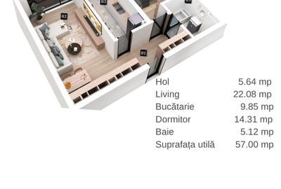 Apartament 2 camere | 57 mp utili | West Avenue Residence – 5 minute Iuliu Maniu Apartament 2 camere | 57 mp utili | West Avenue Residence – 5 minute Iuliu Maniu - 2