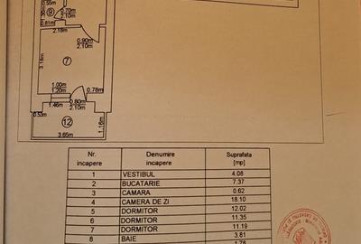 Iancului, 4 camere, 98 mp, semidecomandat, etaj 4, bloc reabilitat - 8