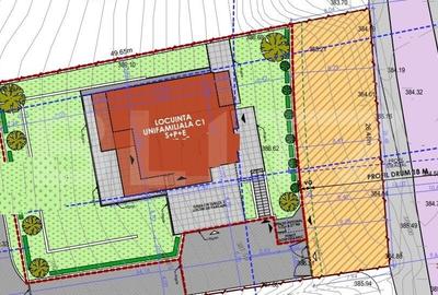 Teren intravilan 660 mp, cu autorizatie construire, zona Borhanci