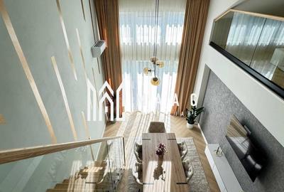 Penthouse cu 5 camere semidecomandat, mobilat în Cristian - 2