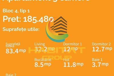 Apartament cu 3 camere în Sălăjan - 9