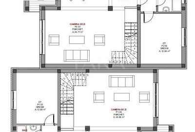 Duplex cu 5 camere cu Teren 500 Mp în Feleacu - 9