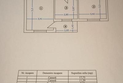 Apartament cu 2 camere decomandat în Rahova