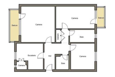 Apartament cu 3 camere decomandat în Confecții - 7