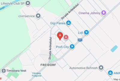 Apartament cu 2 camere semidecomandat, mobilat în Freidorf