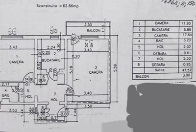 Apartament cu 2 camere decomandat în Vest - 1