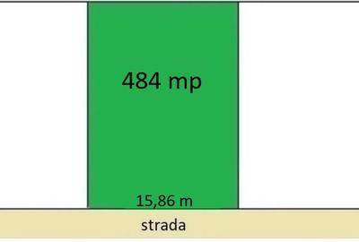 Teren Construcții intravilan de 484 mp, în Bucureștii Noi