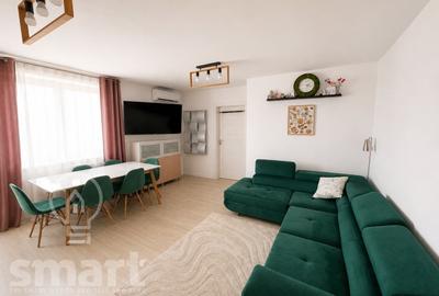 Apartament cu 3 camere semidecomandat, mobilat în Dâmbul Rotund