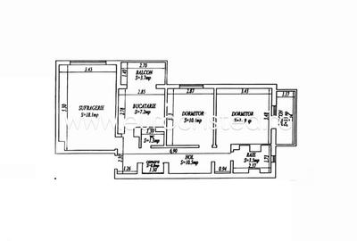 Apartament cu 3 camere în Central