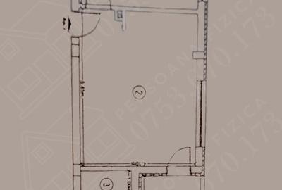 Apartament cu 2 camere semidecomandat în Florești
