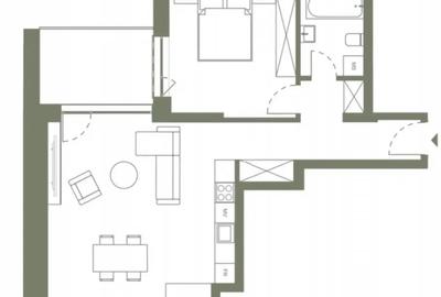 Apartament cu 2 camere decomandat în Dâmbul Rotund