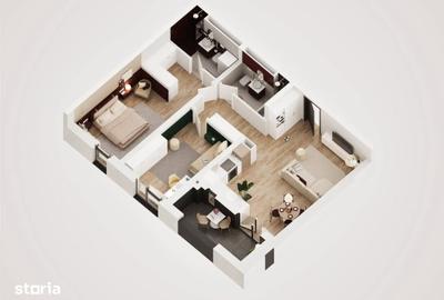 Apartament cu 3 camere în Vladimirescu