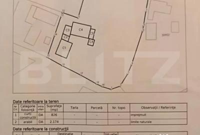 Casă cu 3 camere cu Teren 3000 Mp în Central - 3