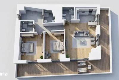 Apartament cu 3 camere în Unirii - 10