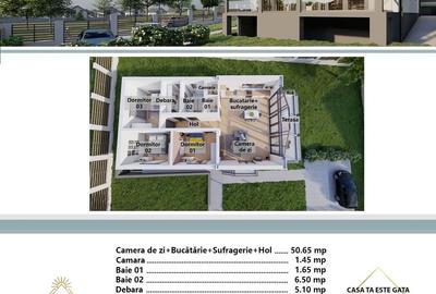 Casa la cheie 130mp 4 camere,2 băi,700mp teren,Livezeni - 11