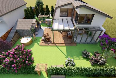 Casă nouă P+M, 747 mp teren . Priveliște spectaculoasă către munți - 4