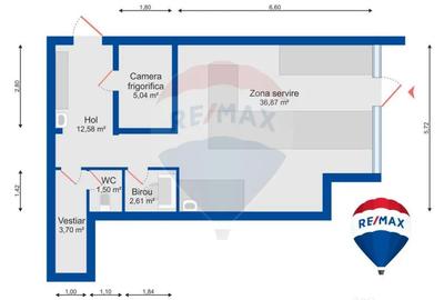 Spațiu comercial, de 61 mp, în Dacia