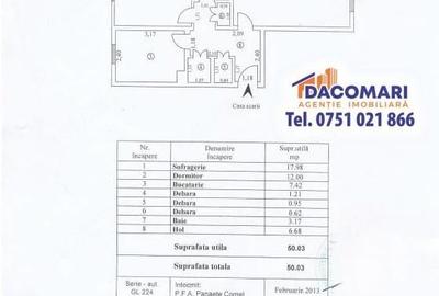 Apartament cu 2 camere decomandat în Central - 1