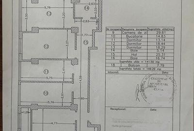 Apartament cu 4 camere FOARTE MARE inel 1 - 20