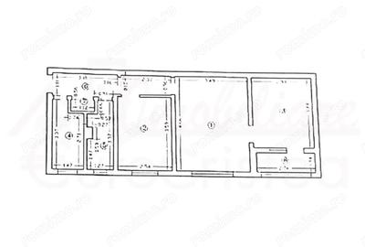 Apartament cu 3 camere semidecomandat în Central - 1