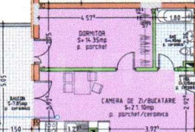 Apartament cu 2 camere balcon mare, panorama superba, - 6