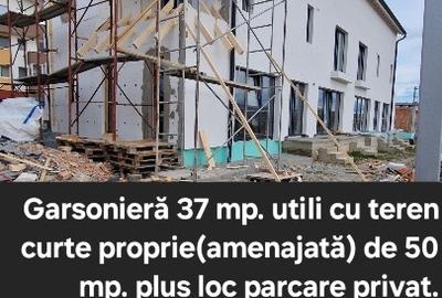 Garsonieră 37 mpu. grădină 50 mp. loc parcare privat, încălzire în pardoseală! - 1