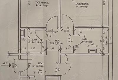 Apartament cu 3 camere decomandat, mobilat în Aradului - 1