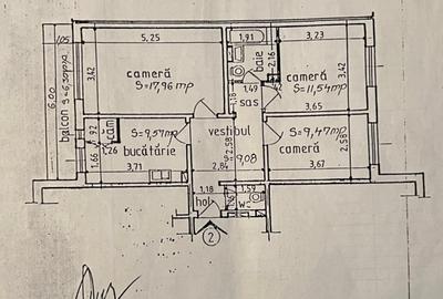 Tatarasi-Metalurgiei-3 Camere Decomandat 75mp-bloc cadre 80' - 6