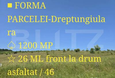Teren de 1200 mp, în Sălicea