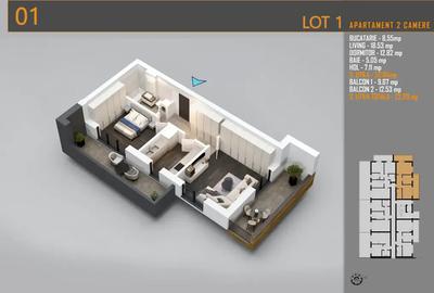 Apartament cu 2 camere decomandat în Theodor Pallady - 3